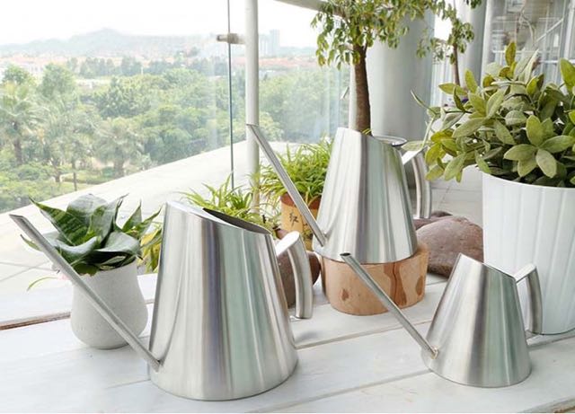 Conical watering can